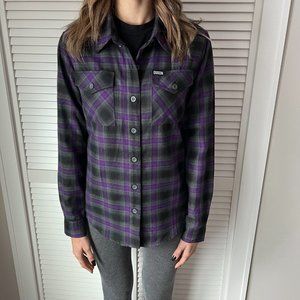 Womens DIXXON FLANNEL - The Forum sz. Medium 💜🖤